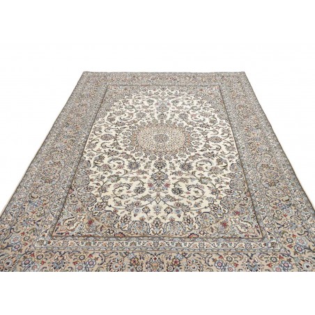 Tappeto Kashan Persia beige bianco 196x296