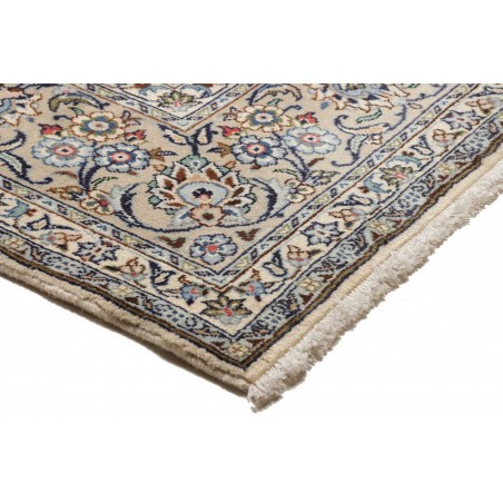 Tappeto Kashan Persia beige bianco 196x296