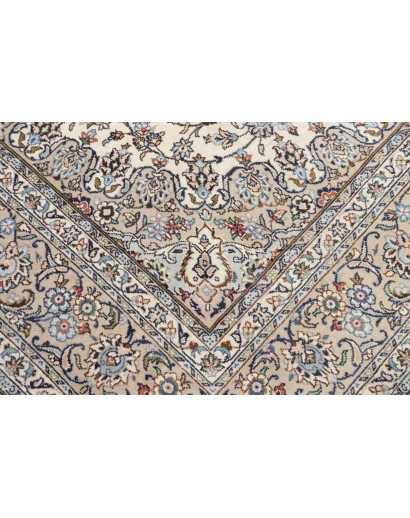 Tappeto Kashan Persia beige bianco 196x296