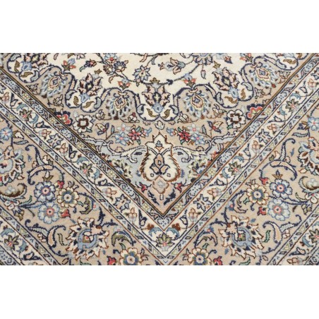 Tappeto Kashan Persia beige bianco 196x296