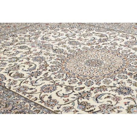 Tappeto Kashan Persia beige bianco 196x296