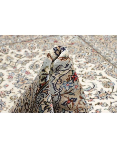 Tappeto Kashan Persia beige bianco 196x296