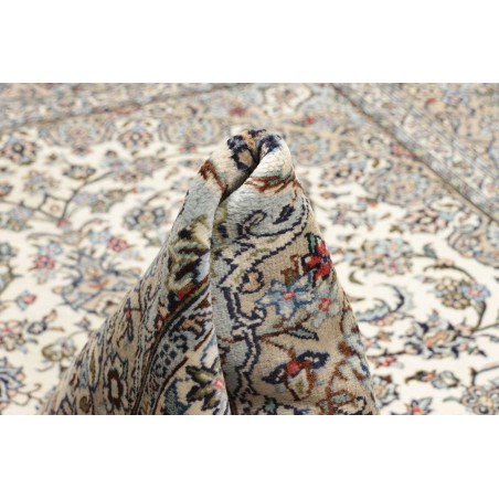 Tappeto Kashan Persia beige bianco 196x296