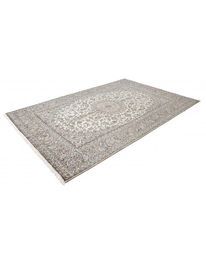 Tappeto Kashan Persia beige bianco 196x296