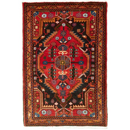 Tappeto Hamadan Persia marrone 84x126
