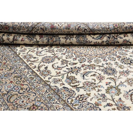 Tappeto Kashan Persia beige bianco 196x296
