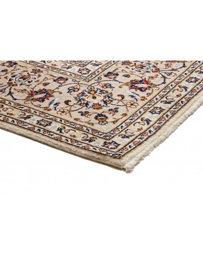 Tappeto Kashan Persia azzurro marrone 200x305