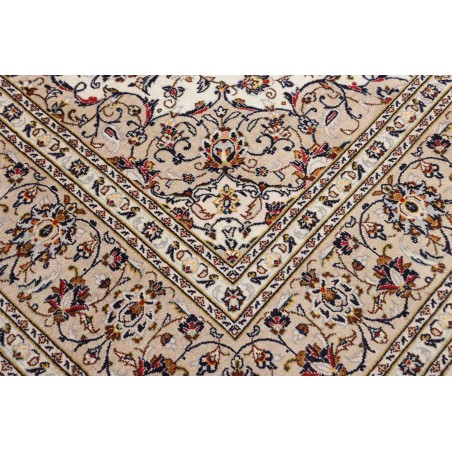 Tappeto Kashan Persia azzurro marrone 200x305