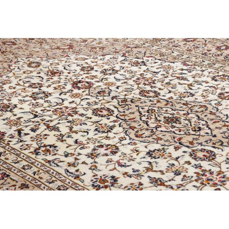 Tappeto Kashan Persia azzurro marrone 200x305