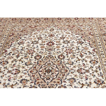 Tappeto Kashan Persia azzurro marrone 200x305