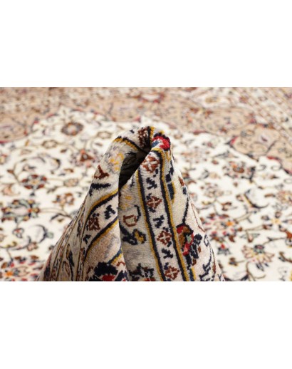 Tappeto Kashan Persia azzurro marrone 200x305