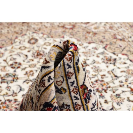 Tappeto Kashan Persia azzurro marrone 200x305