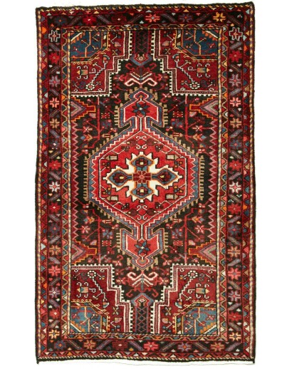 Tappeto Hamadan Persia grigio marrone 84x136
