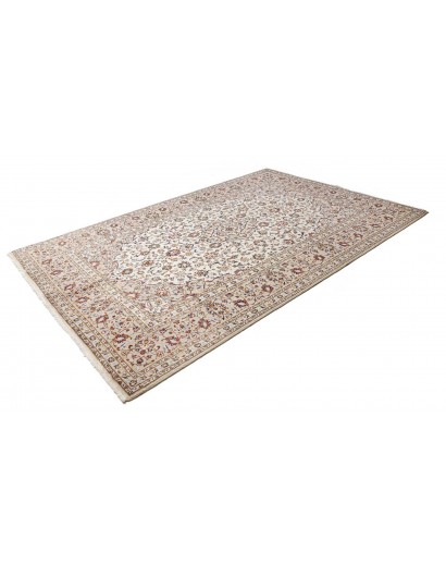 Tappeto Kashan Persia azzurro marrone 200x305
