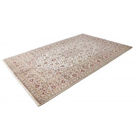 Tappeto Kashan Persia azzurro marrone 200x305