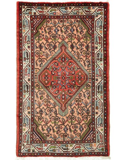 Tappeto Hamadan Persia marrone arancione 77x127