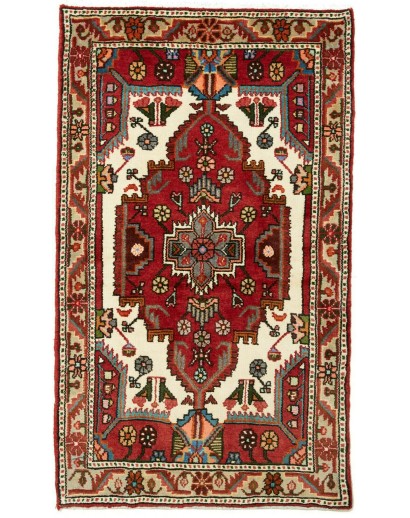 Tappeto Hamadan Persia marrone giallo 82x142