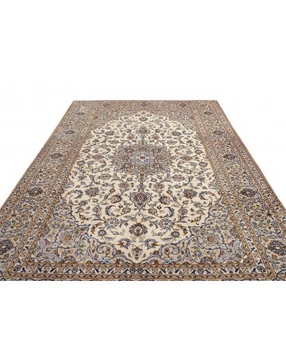Tappeto Kashan Persia bianco marrone 244x362