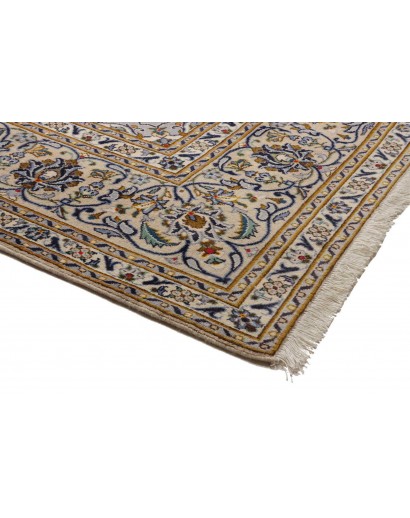 Tappeto Kashan Persia bianco marrone 244x362