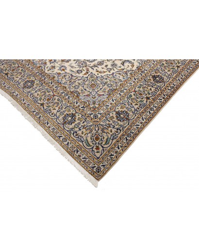 Tappeto Kashan Persia bianco marrone 244x362