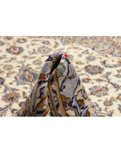 Tappeto Kashan Persia bianco marrone 244x362