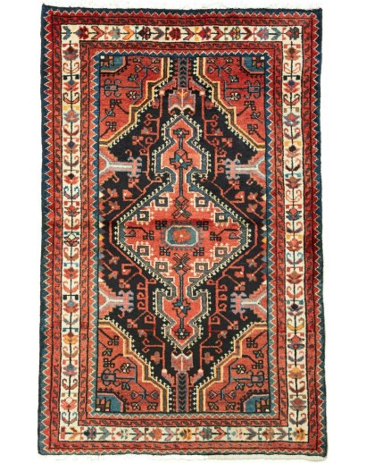Tappeto Hamadan Persia marrone grigio 82x130