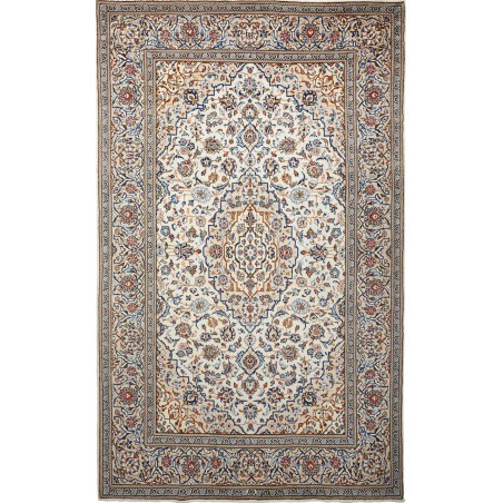 Tappeto Kashan Persia beige grigio 194x316