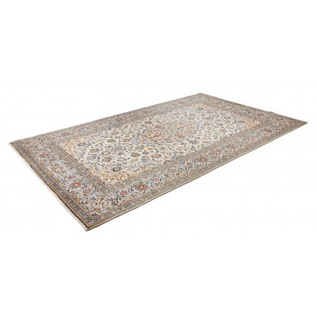 Tappeto Kashan Persia beige grigio 194x316