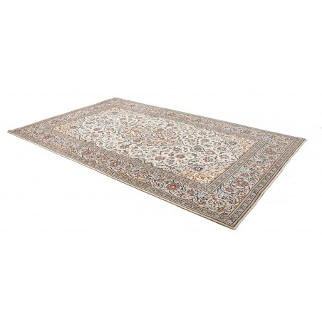 Tappeto Kashan Persia beige grigio 194x316