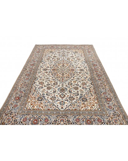 Tappeto Kashan Persia beige grigio 194x316
