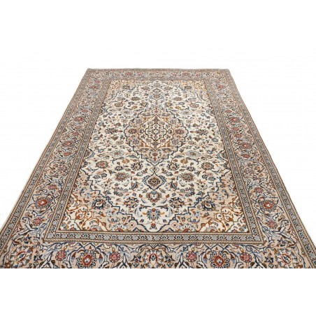 Tappeto Kashan Persia beige grigio 194x316