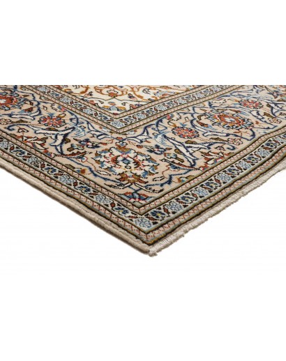 Tappeto Kashan Persia beige grigio 194x316