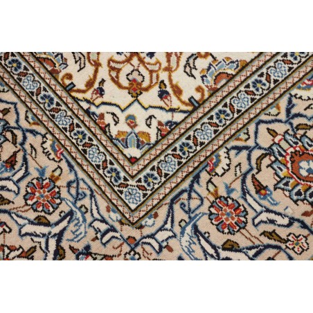 Tappeto Kashan Persia beige grigio 194x316