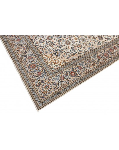 Tappeto Kashan Persia beige grigio 194x316