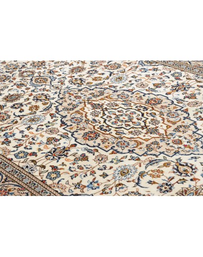 Tappeto Kashan Persia beige grigio 194x316
