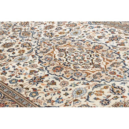 Tappeto Kashan Persia beige grigio 194x316