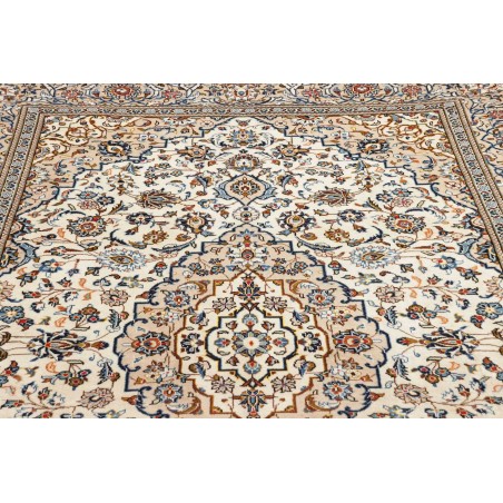 Tappeto Kashan Persia beige grigio 194x316