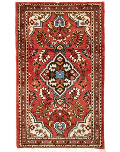 Tappeto Hamadan Persia marrone giallo 73x122