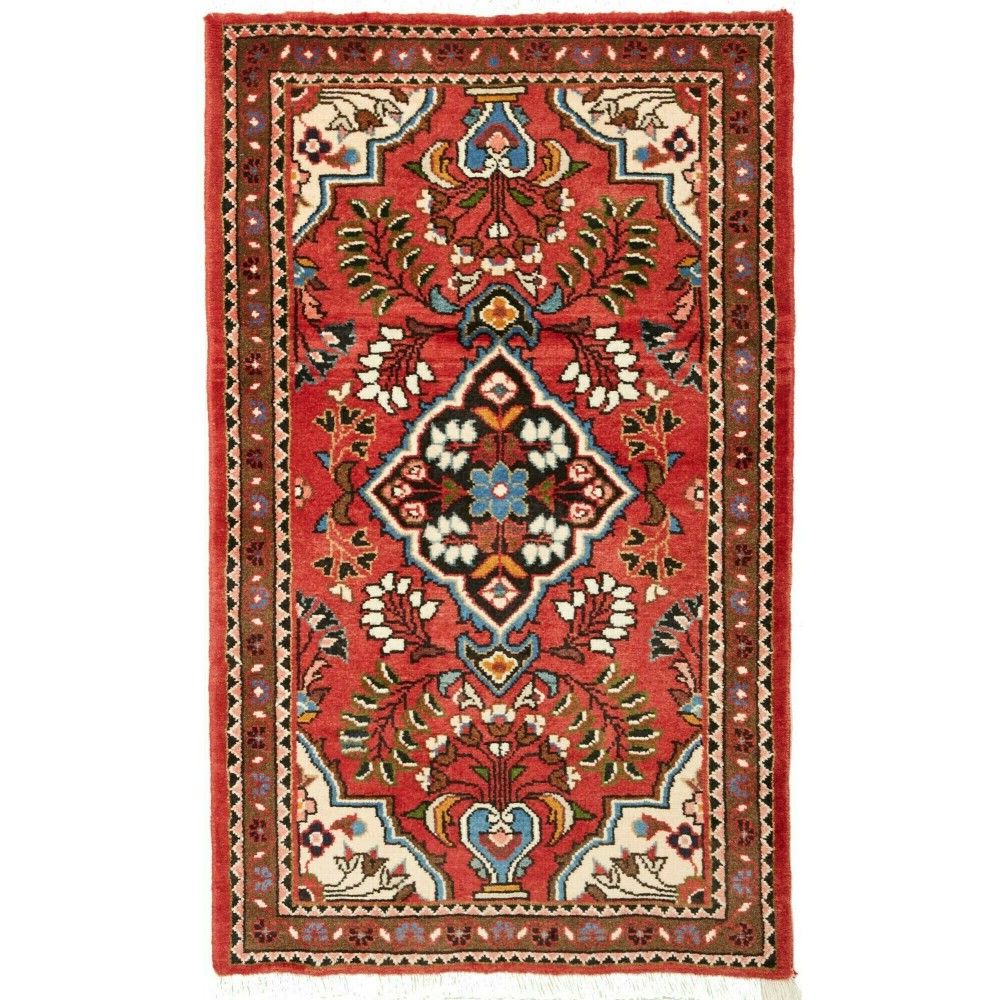 Tappeto Hamadan Persia marrone giallo 73x122 Tappeto Hamadan Persia marrone giallo 73x122