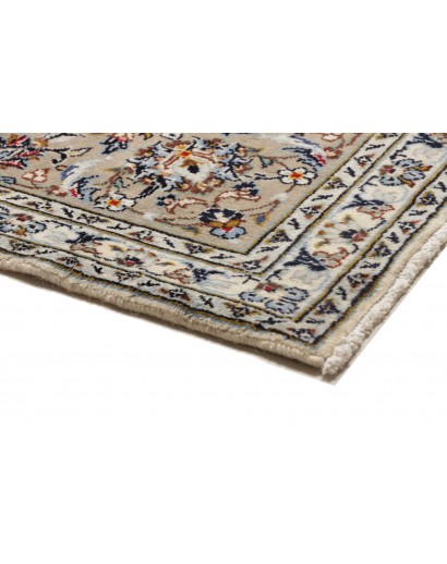 Tappeto Kashan Persia beige bianco 197x303