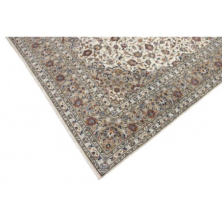 Tappeto Kashan Persia beige bianco 197x303