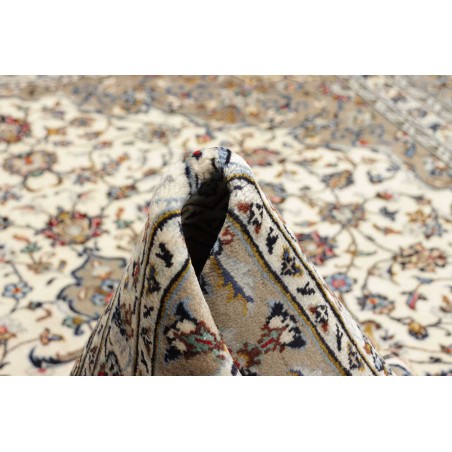 Tappeto Kashan Persia beige bianco 197x303