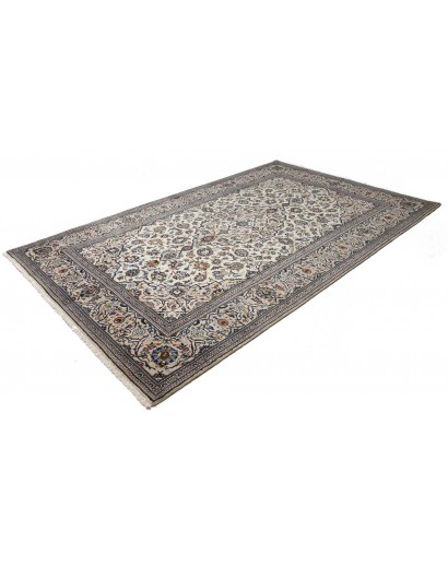 Tappeto Kashan Persia beige grigio 196x312