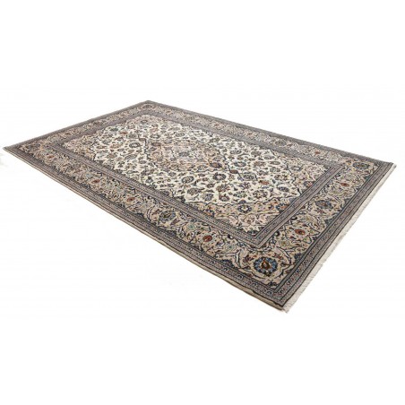 Tappeto Kashan Persia beige grigio 196x312