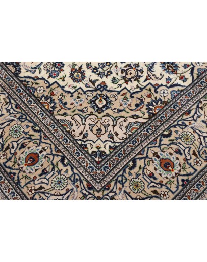 Tappeto Kashan Persia beige grigio 196x312