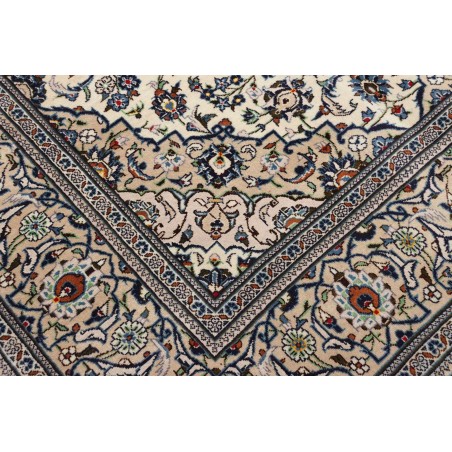 Tappeto Kashan Persia beige grigio 196x312