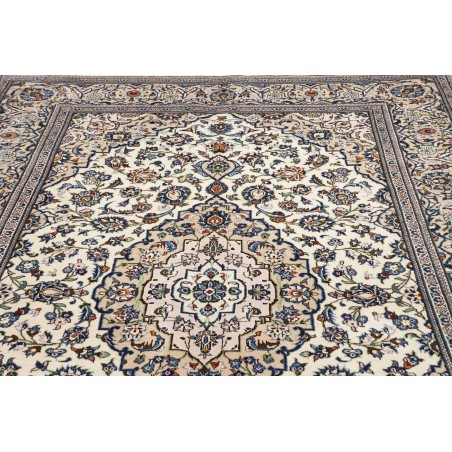 Tappeto Kashan Persia beige grigio 196x312