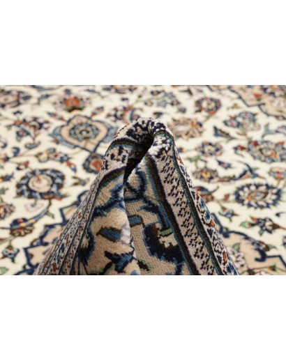 Tappeto Kashan Persia beige grigio 196x312