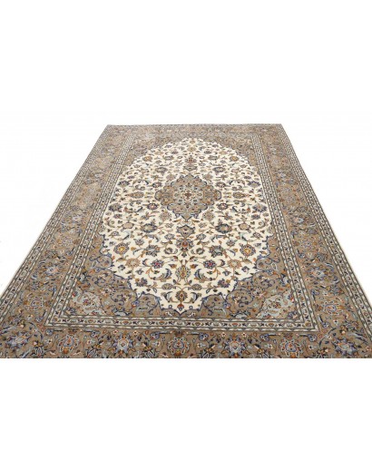 Tappeto Kashan Persia marrone grigio 203x310