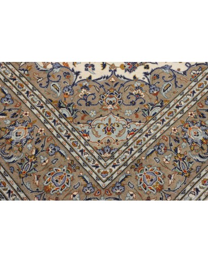 Tappeto Kashan Persia marrone grigio 203x310